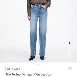 Madewell Perfect Vintage Full length Wide-Leg Jeans
